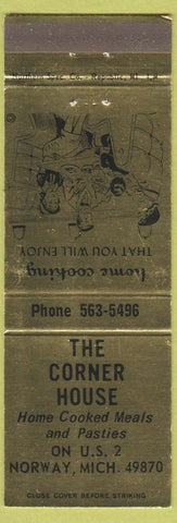 Matchbook Cover - Corner House Retaurant Norway MI
