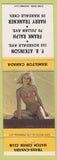 Matchbook Cover - Trans Canada Match Club Hamilton ON pinup yellow band