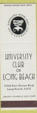 Matchbook Cover - University Club of Long Beach CA SAMPLE