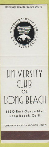 Matchbook Cover - University Club of Long Beach CA SAMPLE