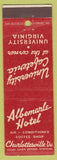 Matchbook Cover - Albemarle Hotel Charlottesville VA red