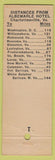Matchbook Cover - Albemarle Hotel Charlottesville VA red