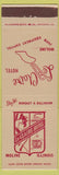 Matchbook Cover - LeClaire Hotel Moline IL Farm Equipment