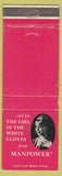 Matchbook Cover - Manpower Temp Agency St Catharines ON girlie WEAR