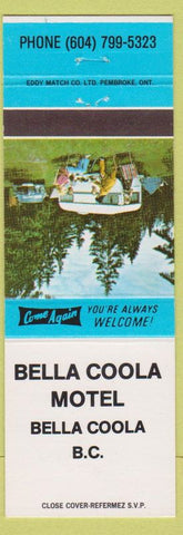 Matchbook Cover - Bella Coola Motel BC camper