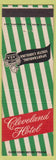 Matchbook Cover - Hotel Cleveland Spartanburg SC