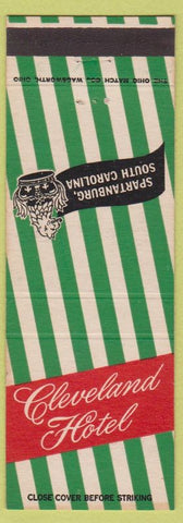Matchbook Cover - Hotel Cleveland Spartanburg SC