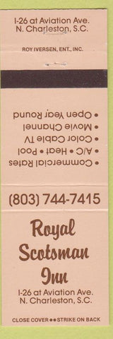 Matchbook Cover - Royal Scotsman Inn North Charleston SC