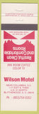 Matchbook Cover - Wilson Motel Blythewood SC