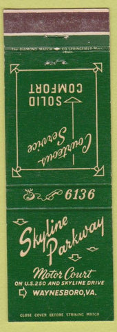 Matchbook Cover - Sklyine Parkway Waynesboro VA