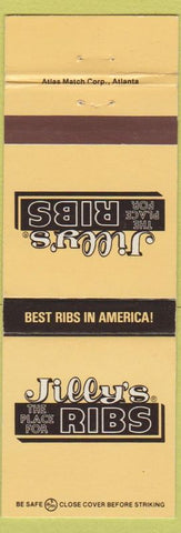 Matchbook Cover - Jilly's Ribs CHAIN
