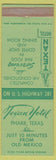 Matchbook Cover - Texan Hotel Pharr TX cowboy
