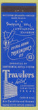 Matchbook Cover - Travelers Hotel San Antonio TX cowboy