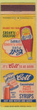 Matchbook Cover - Cott Fruit Syrup drink soda