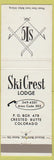 Matchbook Cover - Ski Crest Lodge Crested Butte Colorado