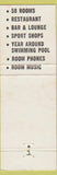 Matchbook Cover - Ski Crest Lodge Crested Butte Colorado