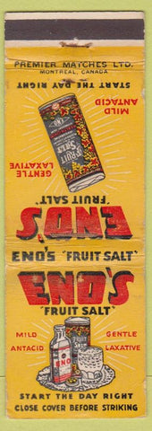 Matchbook Cover - Eno's Fruit Salt Canada Laxative WORN