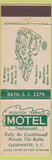 Matchbook Cover - Augusta Terrace Motel Clearwater SC