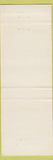 Matchbook Cover - Alaska Cafe Dining Room Chinese Dawson Creek BC