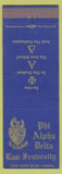 Matchbook Cover - Phi Alpha Delta Law Fraternity