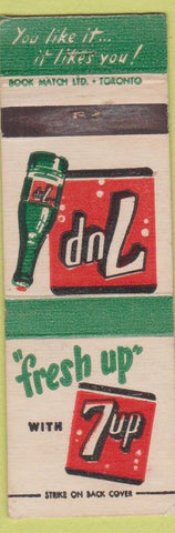 Matchbook Cover - 7up Soda Canada WEAR
