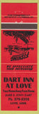 Matchbook Cover - Dart Inn at Love Love SK