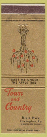 Matchbook Cover - Town and Country Covington KY WEAR