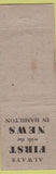 Matchbook Cover - CKOC Radio Hamilton ON WORN