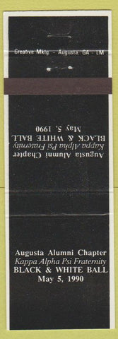 Matchbook Cover - Augusta Alumni Champer Kappa Alpha Psi 1990