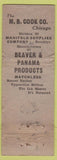Matchbook Cover - Beaver Carbon Papers Ink Ribbons Chicago IL WORN