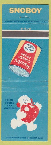 Matchbook Cover - Standyby Canned Foods Snoboy Fruits Vegetables