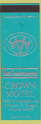 Matchbook Cover - Crown Motel Portland OR