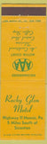 Matchbook Cover - Rocky Glen Motel Scranton PA