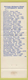 Matchbook Cover - Hiland Motel Cincinnati OH