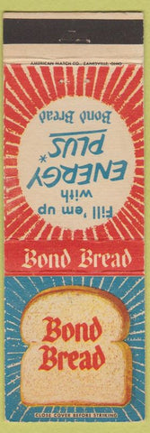 Matchbook Cover - Bond Bread Energy Plus WEAR
