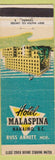 Matchbook Cover - Hotel Malaspina Nanaimo BC