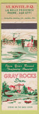 Matchbook Cover - Gray Rocks Inn St Jovite QC skiing