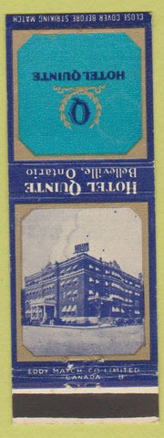 Matchbook Cover - Hotel Quinte Belleville ON WEAR