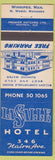 Matchbook Cover - LaSalle Hotel Winnipeg MB