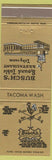 Matchbook Cover - Busch's Round Table Restaurant Tacoma WA
