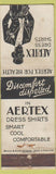 Matchbook Cover - Aertex Dress Shirts Clothes UK WEAR