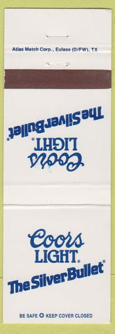 Matchbook Cover - Coors Light Beer Silver Bullet
