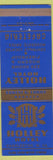 Matchbook Cover - Holley Hotel Charleston WV