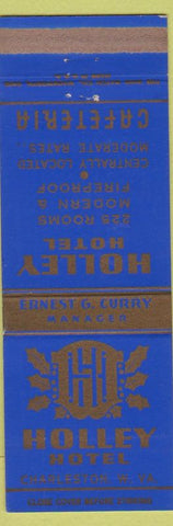 Matchbook Cover - Holley Hotel Charleston WV