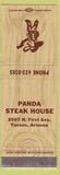 Matchbook Cover - Panda Steak House Tucson AZ