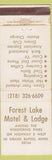 Matchbook Cover - Forest Lake Motel Lodge Grand Rapids MN WEAR