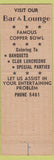 Matchbook Cover - Hotel Finlen Butte MT