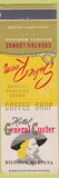 Matchbook Cover - General Custer Hotel Billings MT CREASES