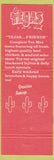 Matchbook Cover - Tejas Mexican Food Dallas TX Fajitas