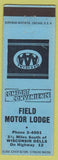 Matchbook Cover - Field Motor Lodge Wisconsin Dells WI
